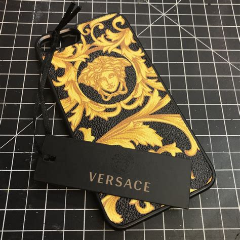 versace leather iphone 5 case|Versace phone case.